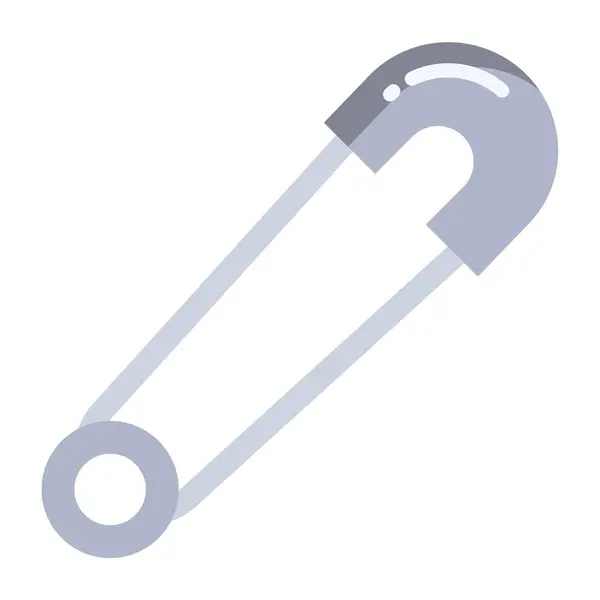 Icono Vector Simple Ilustración Pin Seguridad — Archivo Imágenes Vectoriales