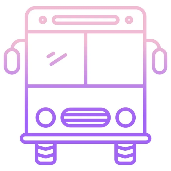 Buss Webb Ikon Enkel Illustration — Stock vektor