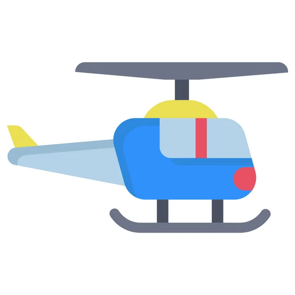 Helikopter Webb Ikon Enkel Illustration — Stock vektor