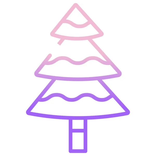 Weihnachtsbaum Einfaches Design — Stockvektor