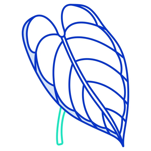 Anthurium Blomma Webb Ikon Vektor Illustration — Stock vektor