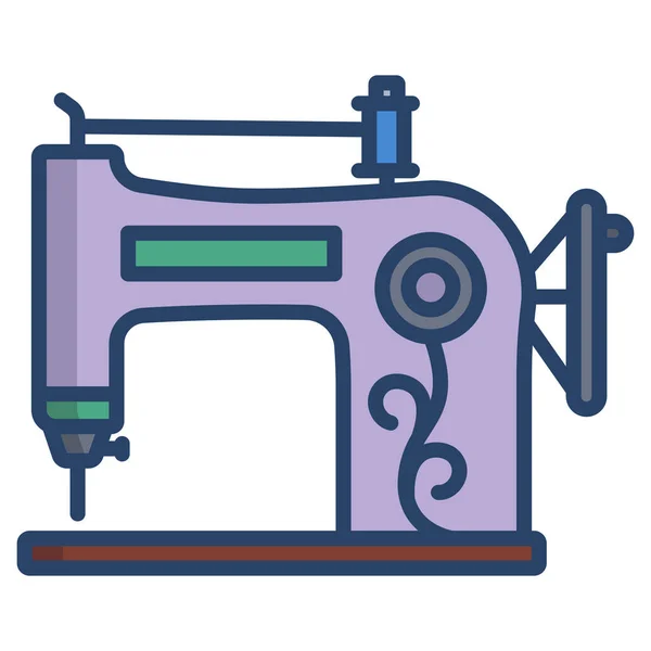 Simple Vector Icon Illustration Sewing — Stock Vector