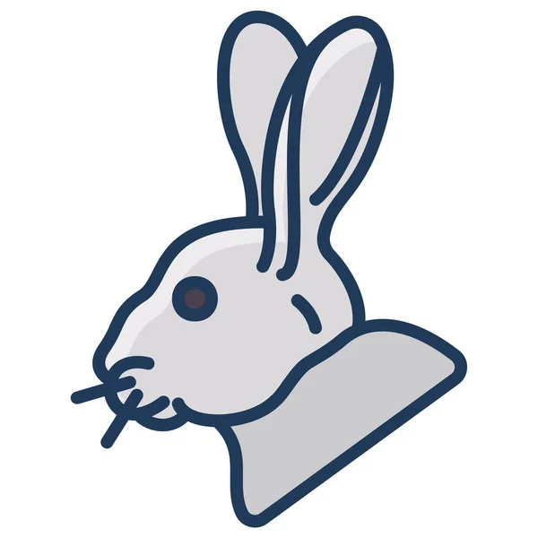 Иконка Кролика Векторная Иллюстрация — стоковый вектор