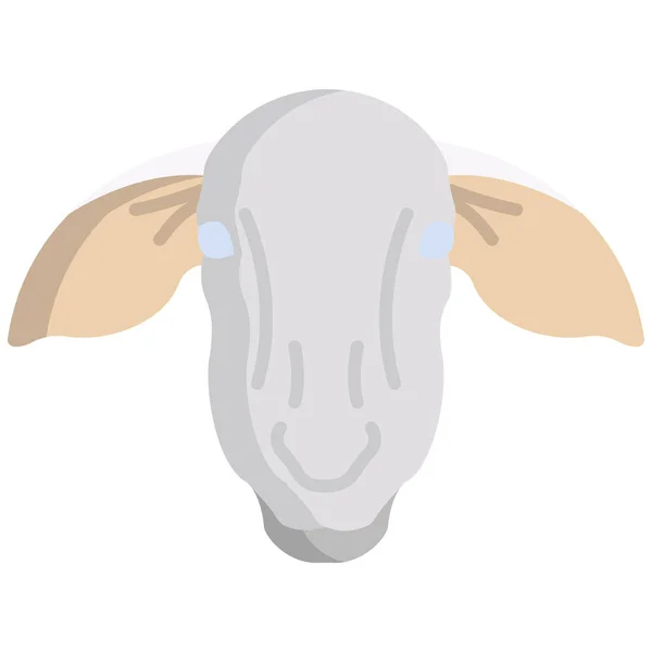 Simple Vector Icon Illustration Sheep — Stock Vector