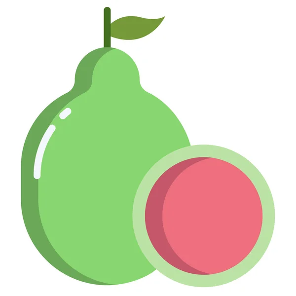 Frutas Frescas Ilustración Simple — Archivo Imágenes Vectoriales