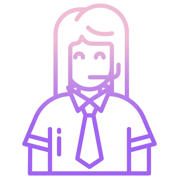 Homme Avec Barbe Cravate Vecteur Illustration — Image vectorielle