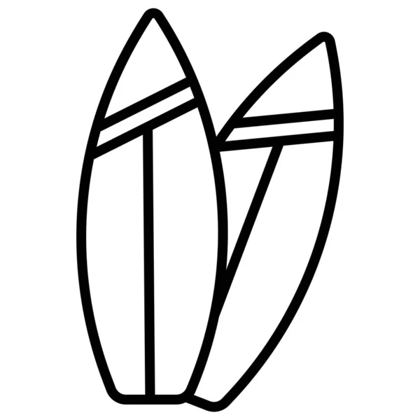 Carte Surf Icône Simple Illustration Vectorielle — Image vectorielle