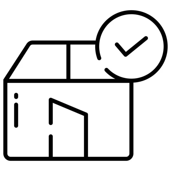 Απλό Διανυσματικό Εικονίδιο Απεικόνιση Του Σπιτιού — Διανυσματικό Αρχείο
