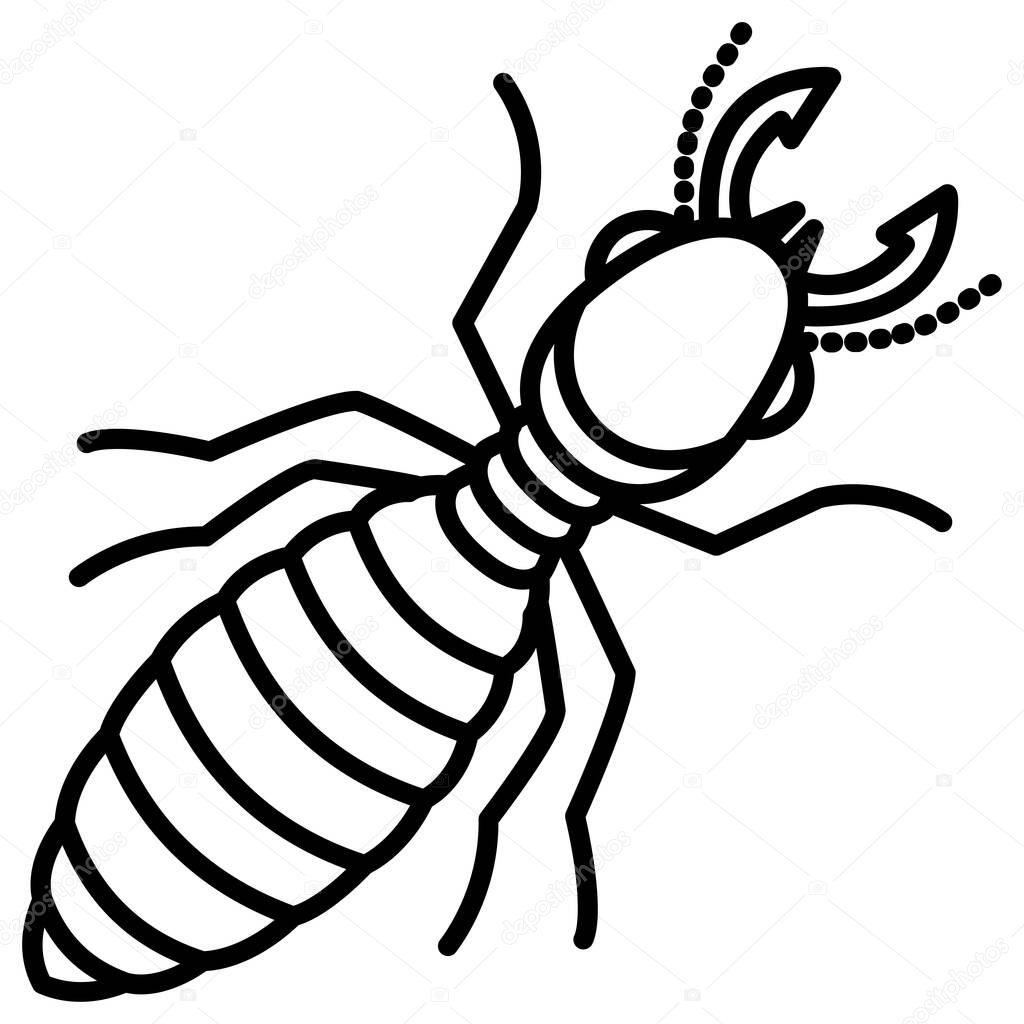 Termite icon. simple illustration of insect vector icons for web