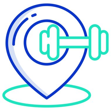 konum web simgesi, vektör illüstrasyonu 