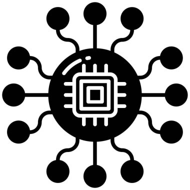 Virüs. Web simgesi basit illüstrasyon