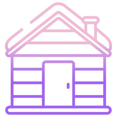 Evin vektör simgesi. basit biçim