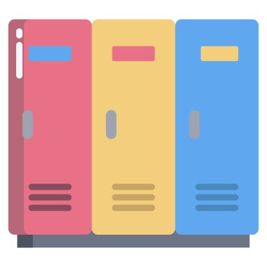 Okul dolapları vektör simgesi