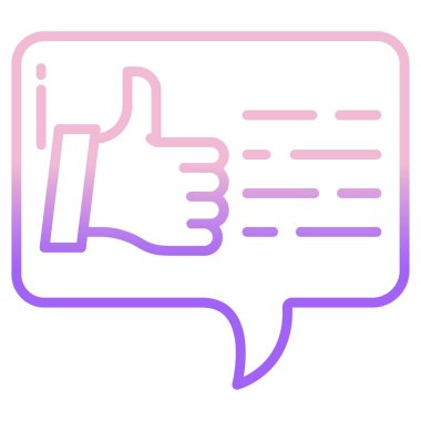 Başparmak yukarı simge vektör illüstrasyonu el