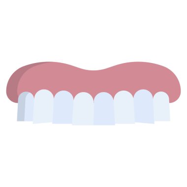 Diş bakımı. Basit tasarım vektörü illüstrasyonu