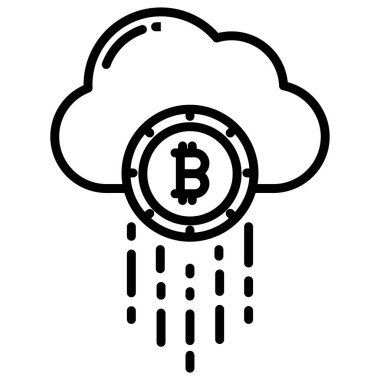 Bulut. Web simgesi basit tasarım