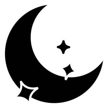 vektör ay simgesi, basit tasarım