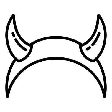 Şeytan kafasının siyah ve beyaz çizimi