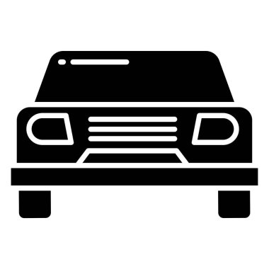 - Araba. Web simgesi basit illüstrasyon