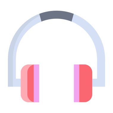 kulaklıklar web simgesi, vektör illüstrasyonu 