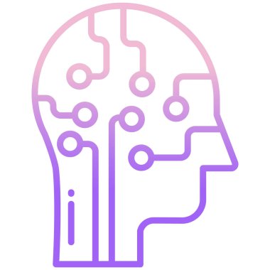 Beyin. Web simgesi basit tasarım