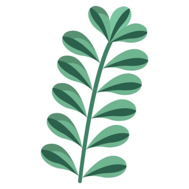 Yaprak simgesi, vektör illüstrasyonu 