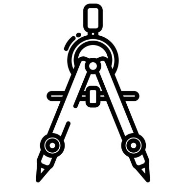 Pusula. Web simgesi basit illüstrasyon