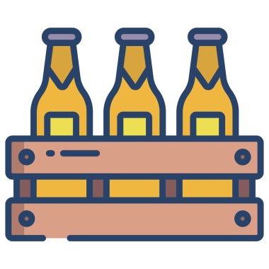 bira web simgesi, vektör illüstrasyonu 