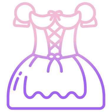 Elbise. Web simgesi basit illüstrasyon 