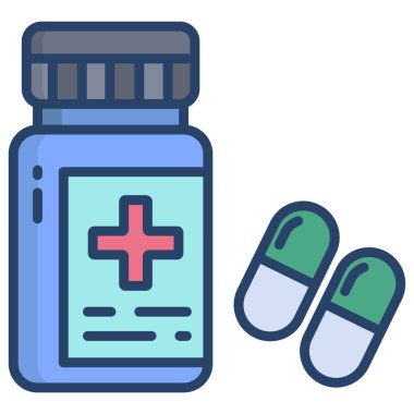 Tıbbi ve sağlık, basit vektör illüstrasyonu