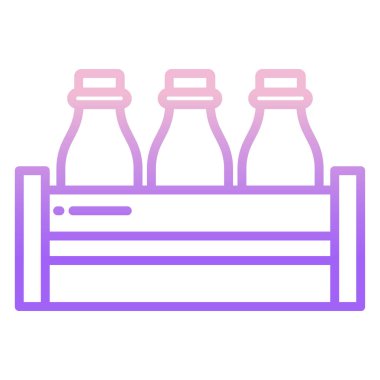 Süt şişeleri vektör illüstrasyon arka planı 