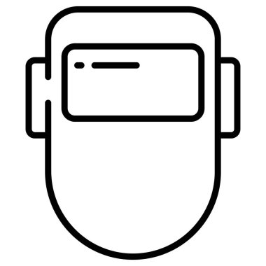 Vr Kulaklık. Basit illüstrasyon