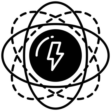 Enerji. Web simgesi basit illüstrasyon