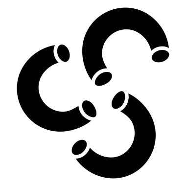 Makarna. Web simgesi basit tasarım