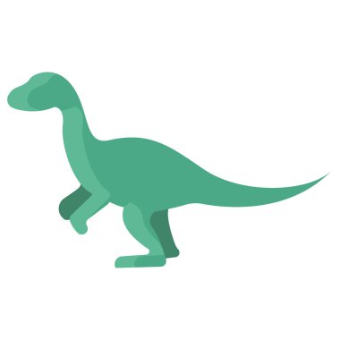 Dinozor. Web simgesi vektör illüstrasyonu