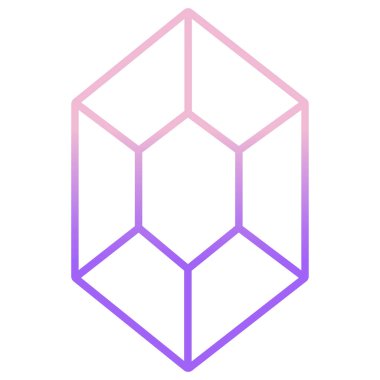 Elmas. Web simgesi basit tasarım