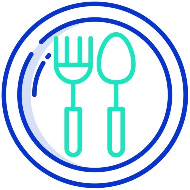 Basit Diyet Renk Vektörü İllüstrasyonu