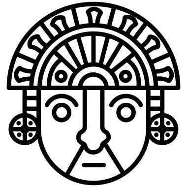 Tumi web simgesi basit vektör illüstrasyonu