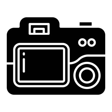 Kamera. Web simgesi basit illüstrasyon  