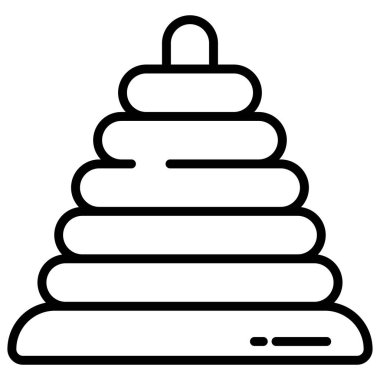 Piramit. Web simgesi basit tasarım