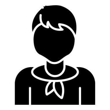 Adamım. Web simgesi basit illüstrasyon