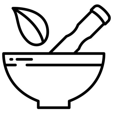 Havan ağı simgesi, vektör illüstrasyonu 