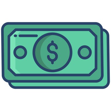 Para için. Web simgesi basit illüstrasyon