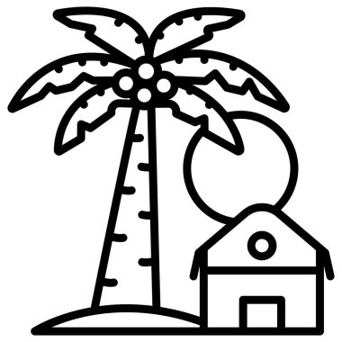 Palmiye ağacı. Basit tasarım