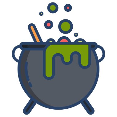 Cadılar Bayramı. Web simgesi basit tasarım