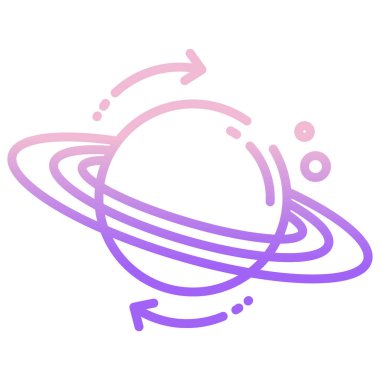 Basit vektör simgesi, astrofiziğin çizimi