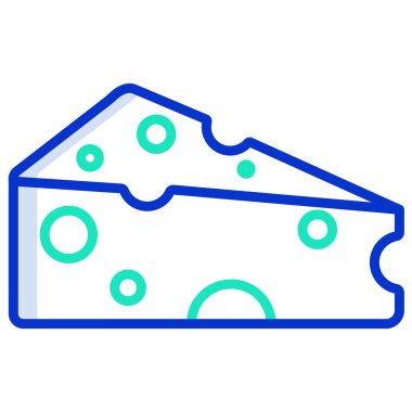 Peynir. Web simgesi basit illüstrasyon