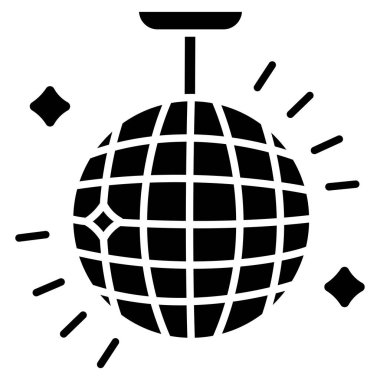 Retro Lights. Web simgesi basit illüstrasyon