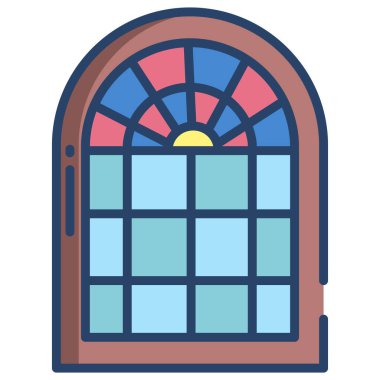 Pencere. Web simgesi basit illüstrasyon