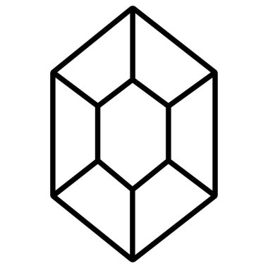 Elmas. Web simgesi basit tasarım